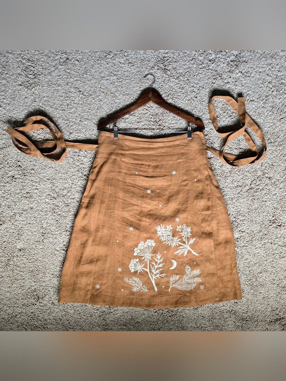 Sister Nettle × Magic Linen Springtime High Waist Linen Wrap Skirt Cinnamon XL - Picture 6 of 6